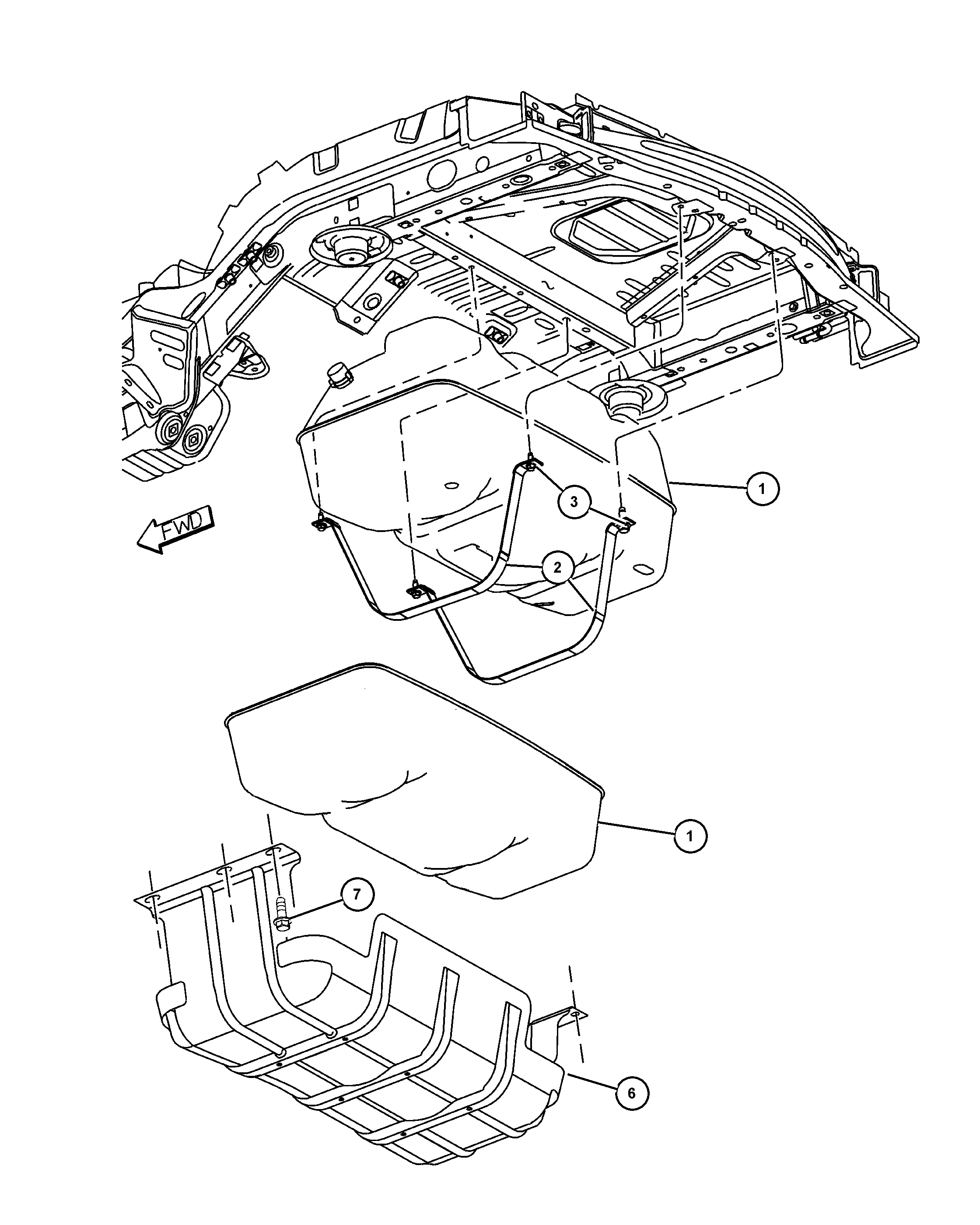 Chrysler 52128 698AA - Tank, fuel, all engines: 1 pcs. onlydrive.pro