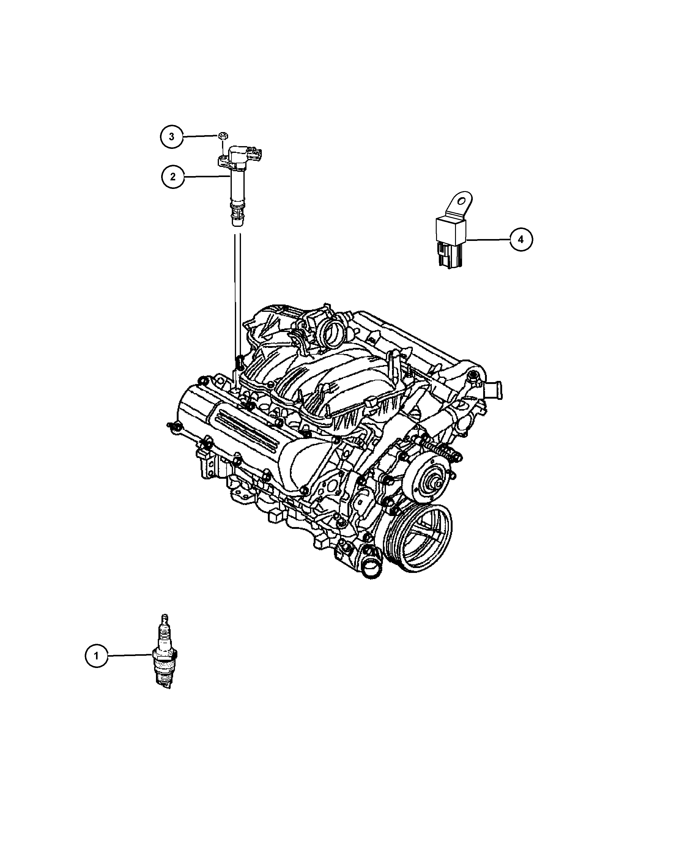 Chrysler SP 149125 AD - Spark plugs, ignition coil 3.6l [erb]: 6 pcs. onlydrive.pro