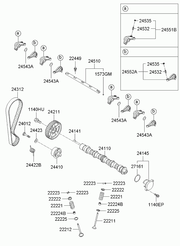 Hyundai 24410-02550 - Tensioner Pulley, timing belt onlydrive.pro