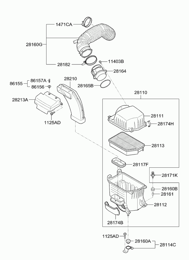 Hyundai 1471166006B - Gasket, exhaust manifold onlydrive.pro