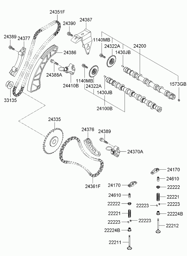 KIA 24387-2A010 - Timing Chain Kit onlydrive.pro