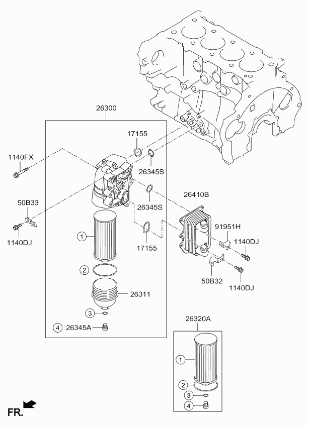 Hyundai 26320-2F100 - Eļļas filtrs onlydrive.pro