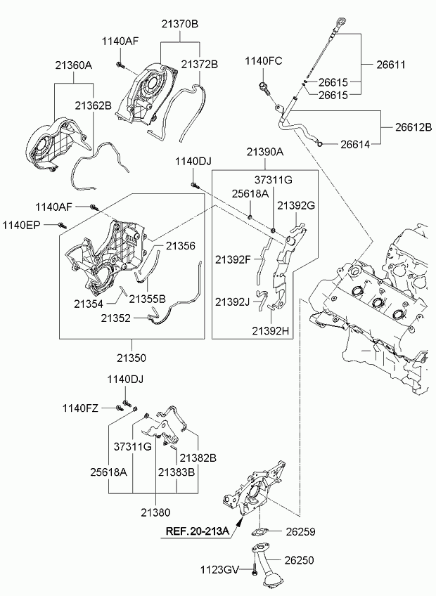 KIA 21352-3E000 - Blīve, Stūres mehānisma karteris onlydrive.pro