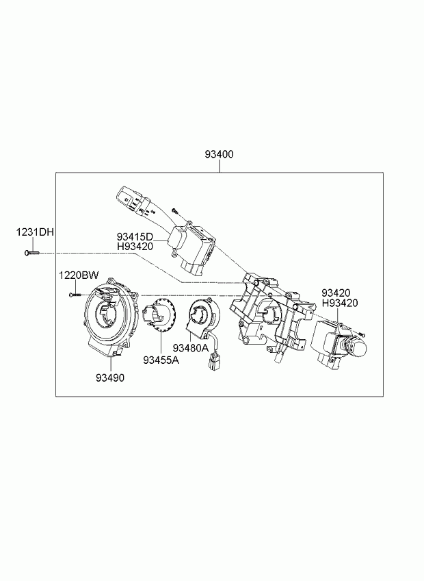 KIA 934902E000 - Clockspring, airbag onlydrive.pro