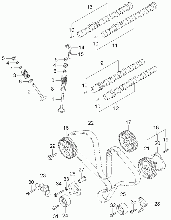 Mitsubishi 2445039810 - Натяжной ролик, зубчатый ремень ГРМ onlydrive.pro