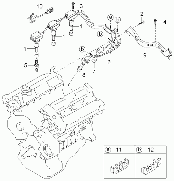 KIA 18817-11051 - Spark plug & cable: 6 pcs. onlydrive.pro