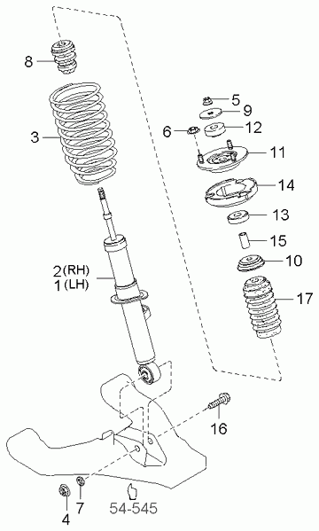 KIA 54602-3E100 - Rubber Buffer, suspension onlydrive.pro