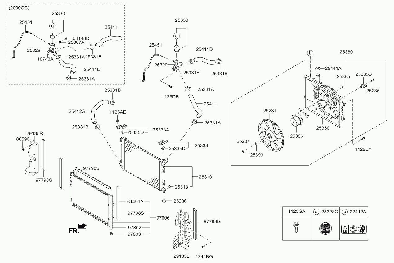 KIA 25330-1P000 - Korkki, jäähdytin onlydrive.pro