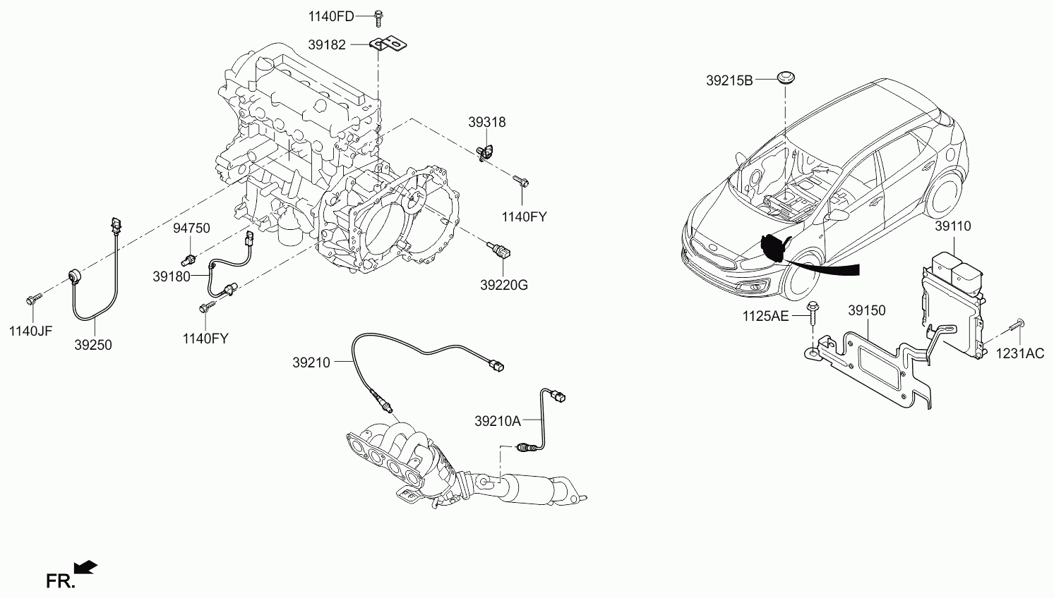 Hyundai 39250 03030 - Knock Sensor onlydrive.pro