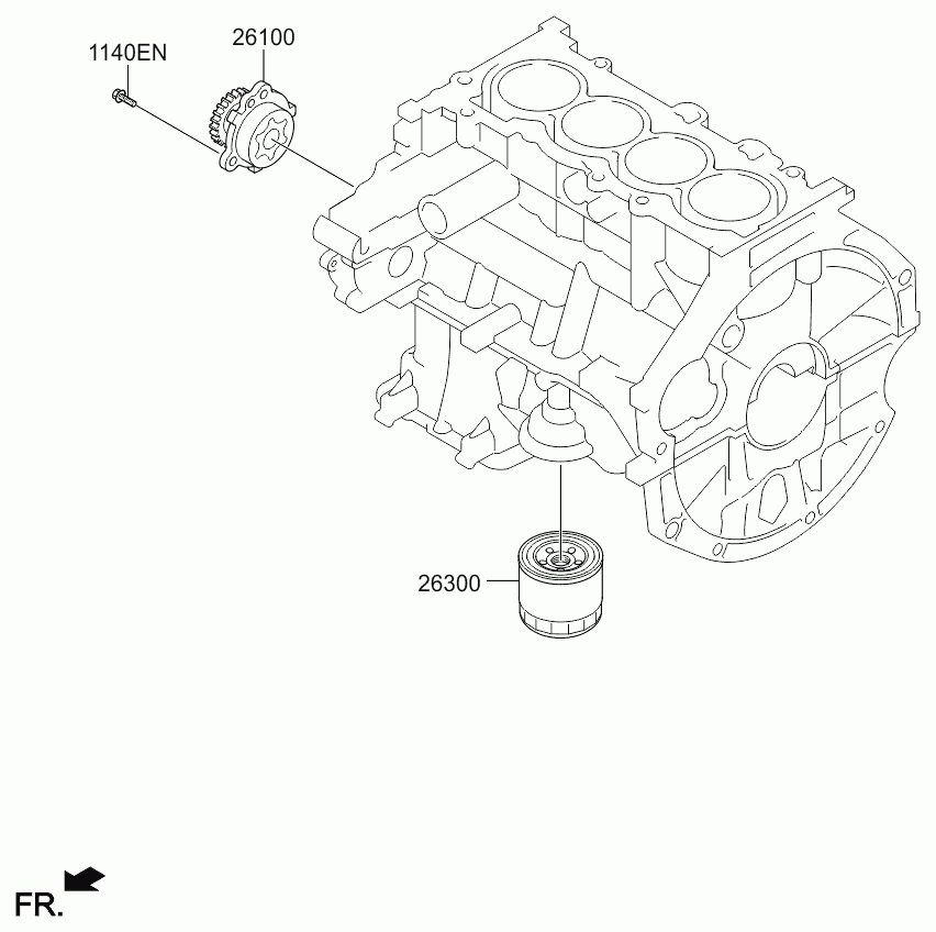 KIA 2630003001 - Front case: 1 pcs. onlydrive.pro