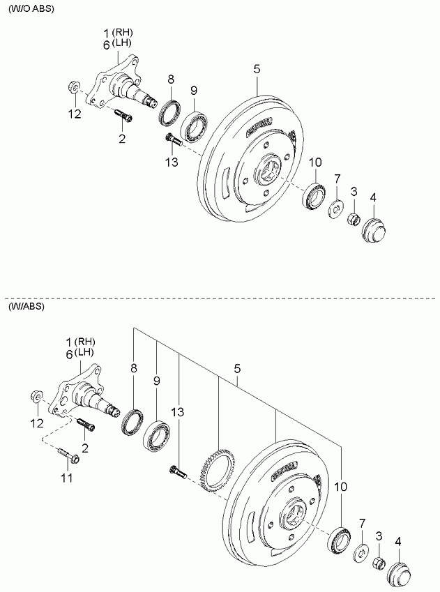 Hyundai KK151-26-042 - Bearing Kit, wheel hub onlydrive.pro