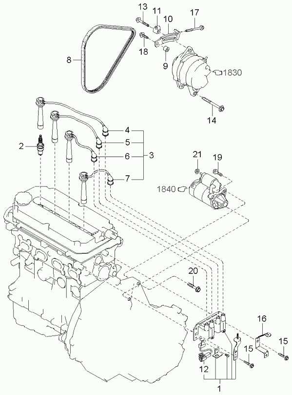 KIA 2740018110 - Sytytystulppa onlydrive.pro