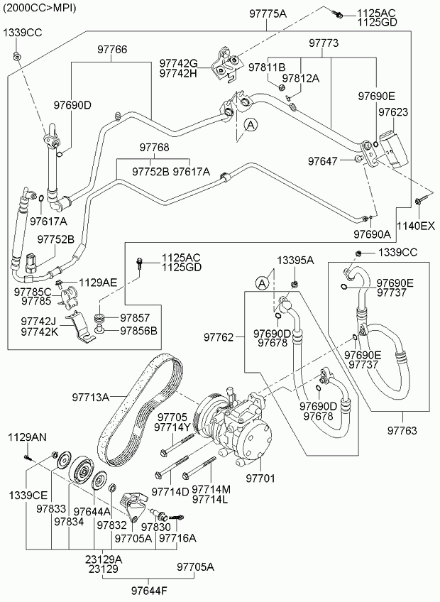 KIA 97713-2D100 - Moniurahihna onlydrive.pro