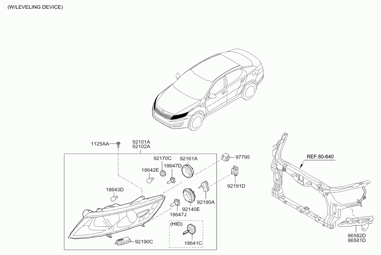 Hyundai 18647-35006 - Headlamp: 2 pcs. onlydrive.pro