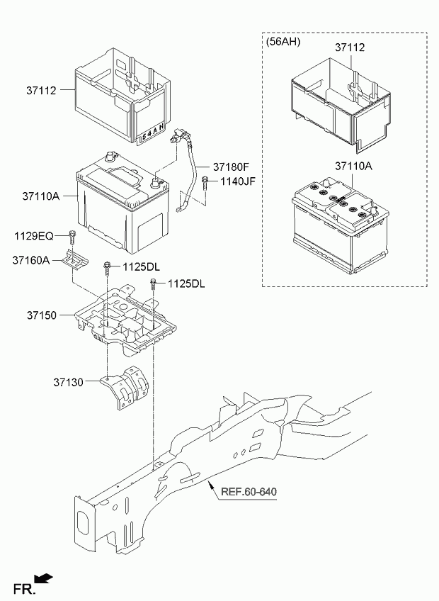 KIA 371101D680 - Starter Battery onlydrive.pro