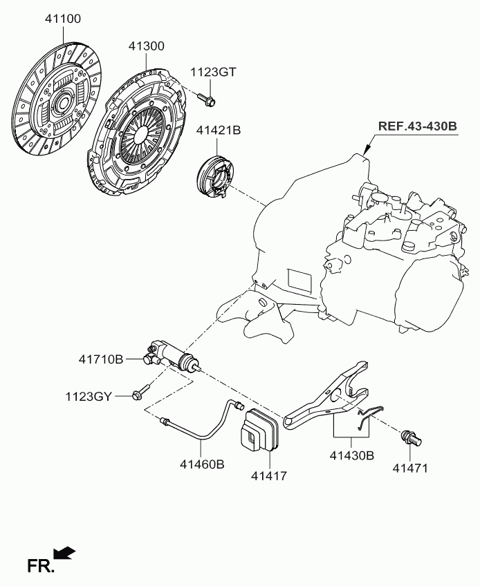 Hyundai 41100-26021 - Clutch Disc onlydrive.pro