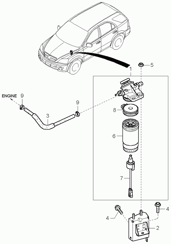 KIA 31922-3E-000 - Fuel filter: 1 pcs. onlydrive.pro