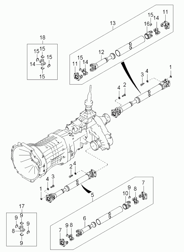 KIA 0N010-25-060A - Flexible disc, propshaft joint onlydrive.pro