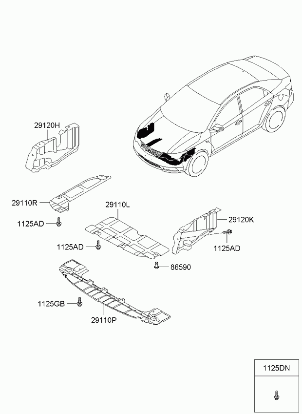 KIA 29110-2H100 - Motora vāks onlydrive.pro