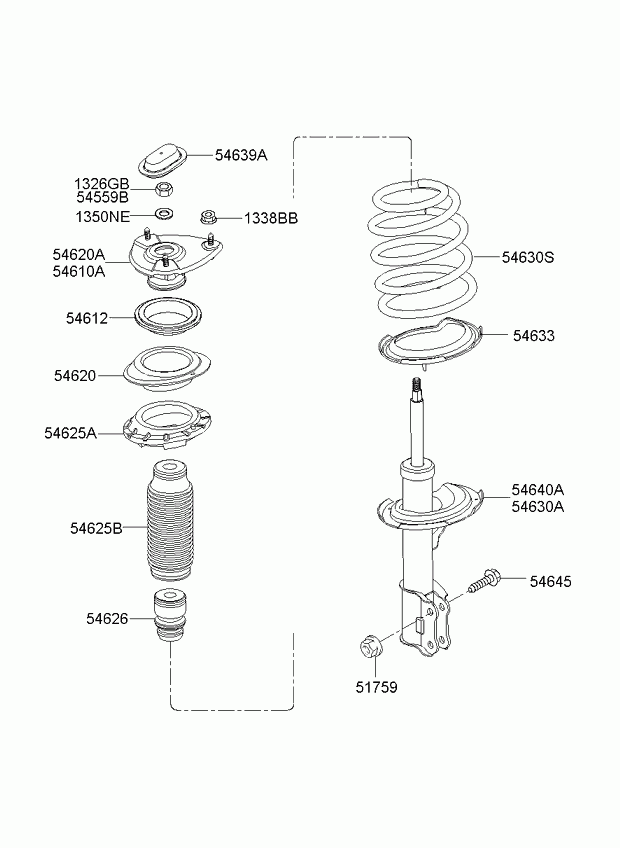 KIA 54610-1G500 - Top Strut Mounting onlydrive.pro