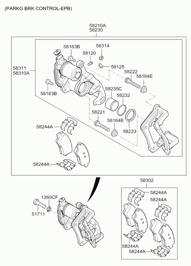 KIA 58311 A2A30 - Brake Caliper onlydrive.pro