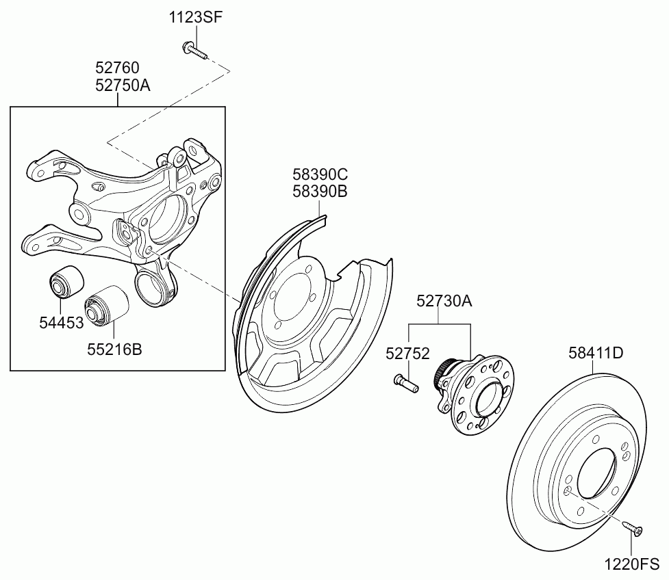 KIA 527731H000 - Bush of Control / Trailing Arm onlydrive.pro