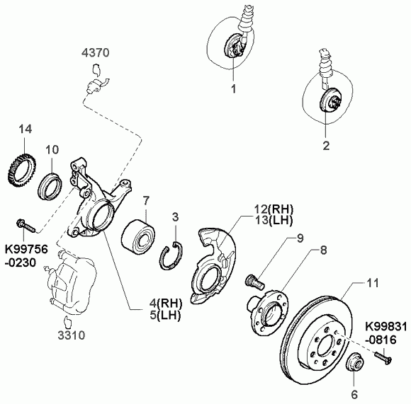 Hyundai KGA2A-33-047 - Комплект подшипника, ступицы колеса onlydrive.pro