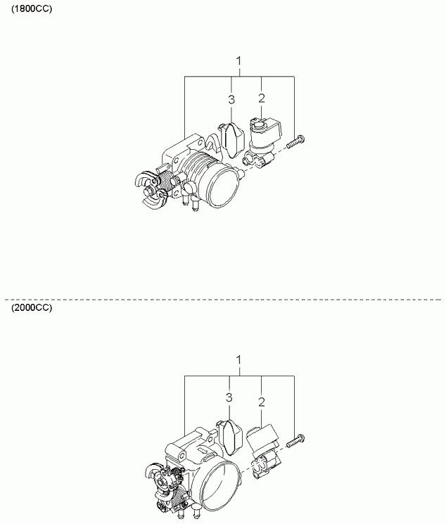 Hyundai 0K9A5-18911 - Throttle body: 1 pcs. onlydrive.pro