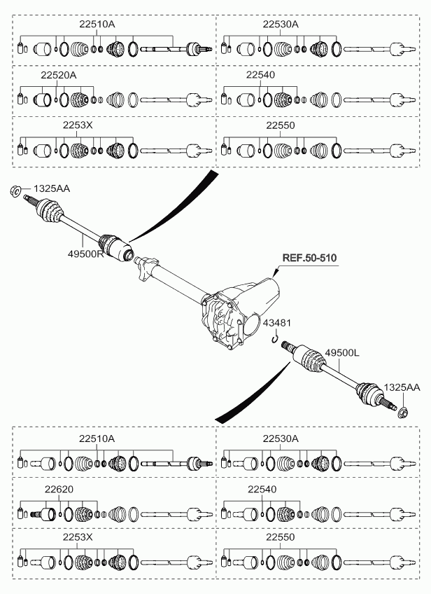 KIA 49594-3E000 - Пыльник, приводной вал onlydrive.pro