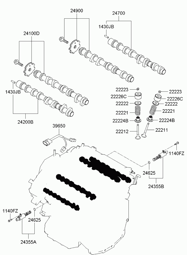 KIA 22224-3C100 - Tiiviste, venttiilivarsi onlydrive.pro