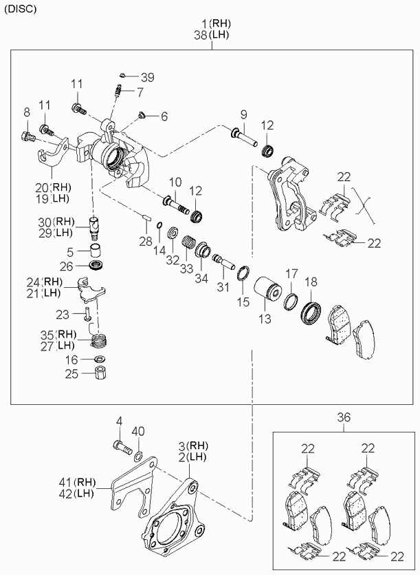 Hyundai 5824407300 - Accessory Kit for disc brake Pads onlydrive.pro