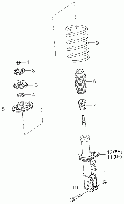 KIA 54612-07000 - Top Strut Mounting onlydrive.pro