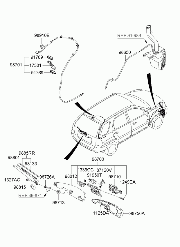 KIA 988501F000 - Valytuvo gumelė onlydrive.pro