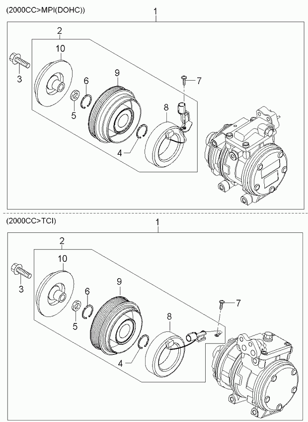 KIA 97701-2F200 - Compressor, air conditioning onlydrive.pro