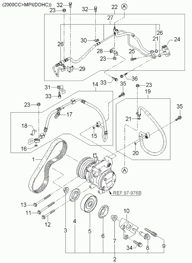 KIA 97713 1C200 - Поликлиновой ремень onlydrive.pro