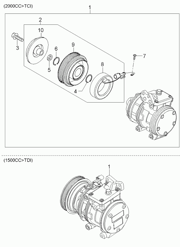 KIA 97701-2F000 - Kompressori, ilmastointilaite onlydrive.pro