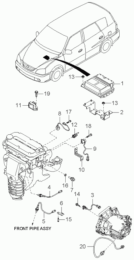 Hyundai 392102X060 - Lambdatunnistin onlydrive.pro