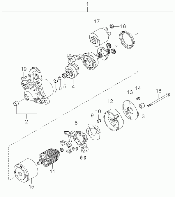 KIA 36100-2X000 - Starter onlydrive.pro