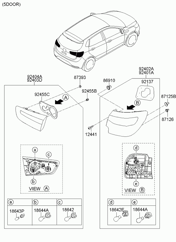 KIA 1864318004N - Kvēlspuldze, Papildus bremžu signāla lukturis onlydrive.pro