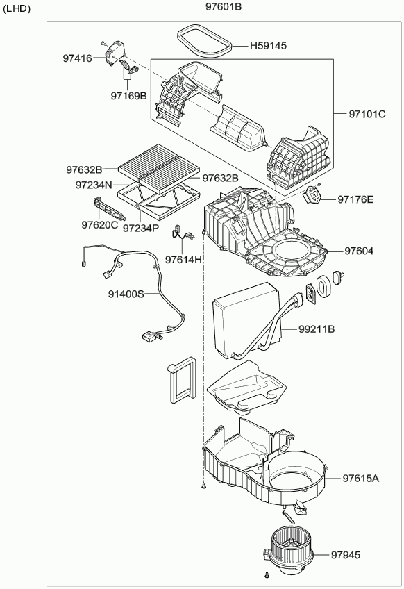 Hyundai 97133-2E910 - Filter, interior air onlydrive.pro