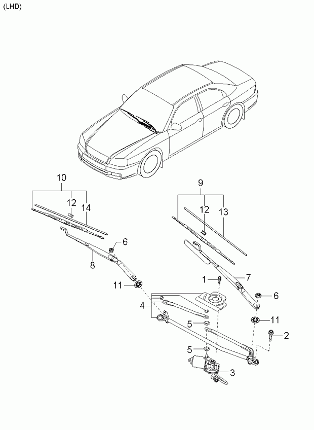 KIA 98360-38000 - Windshield wiper: 1 pcs. onlydrive.pro