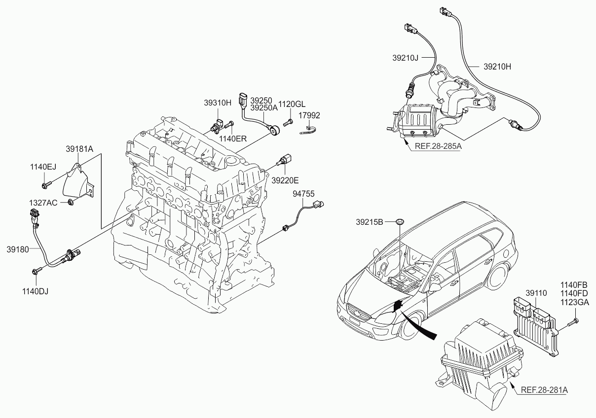 Hyundai 3925025200 - Knock Sensor onlydrive.pro