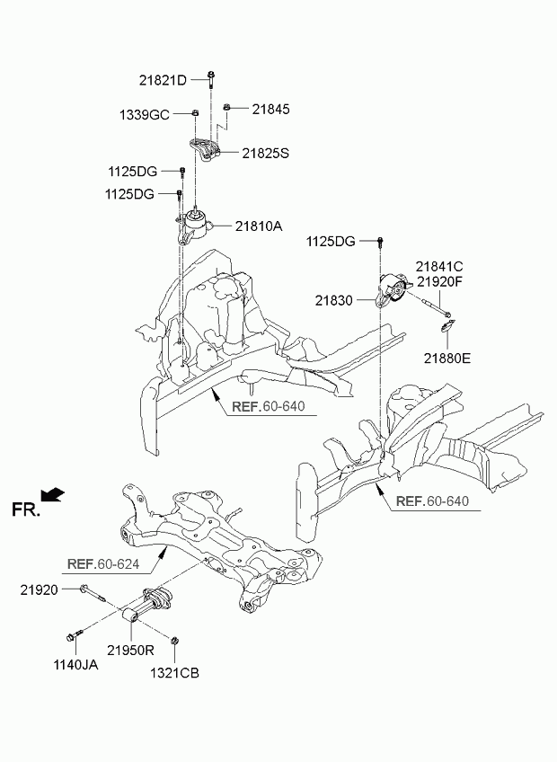 KIA 21950A5000 - Holder, engine mounting onlydrive.pro