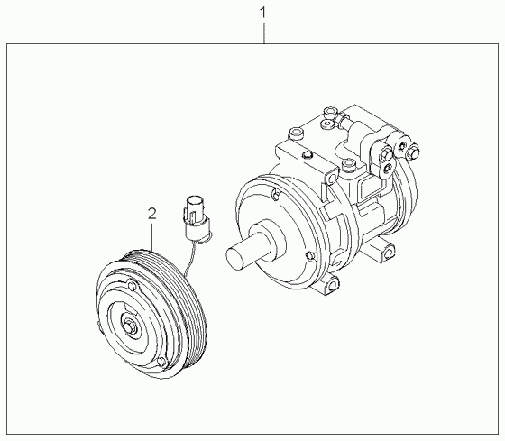 KIA 0K56E-61-450A - Compressor, air conditioning onlydrive.pro