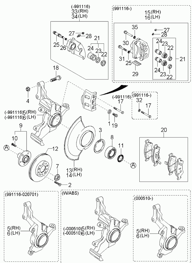 Hyundai 0K99333062B - Front axle: 10 pcs. onlydrive.pro