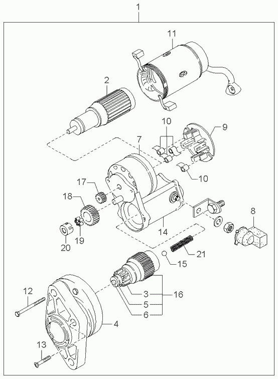 KIA 0K552-18400 A - Starter onlydrive.pro