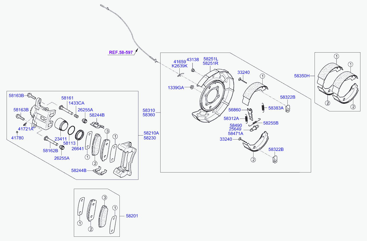 KIA 583023EE00 - Brake Pad Set, disc brake onlydrive.pro