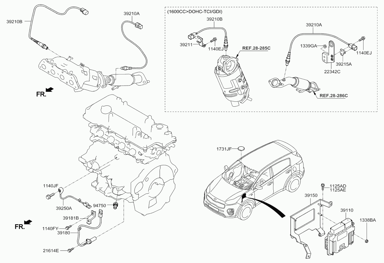 KIA 39210 2B410 - Lambda andur onlydrive.pro