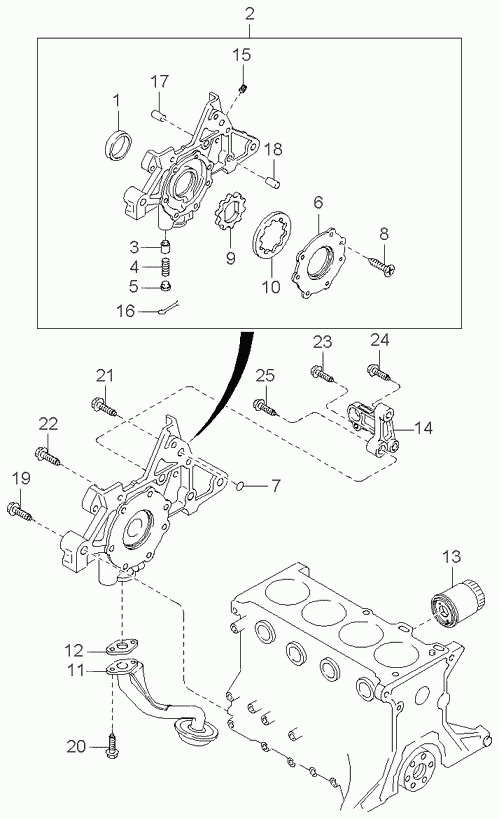 KIA 0 B3C7 10 602A - Shaft Seal, crankshaft onlydrive.pro