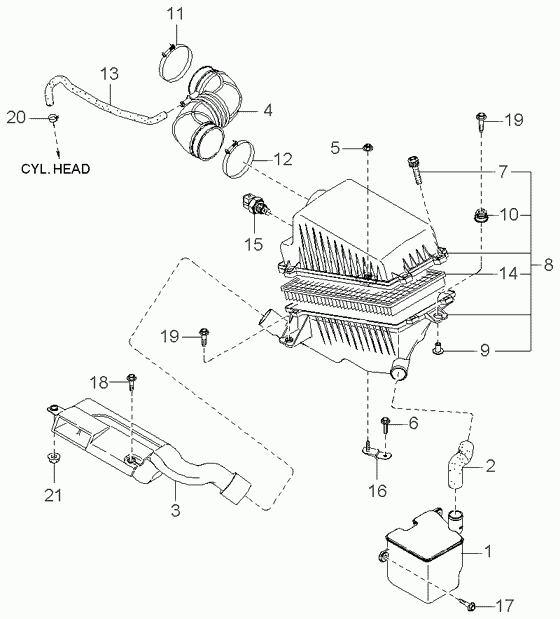 KIA KK37118831 - Sensor, intake air temperature onlydrive.pro